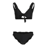 Solid Merrow Triangle Top & Ruffle Hipster - Denny's
