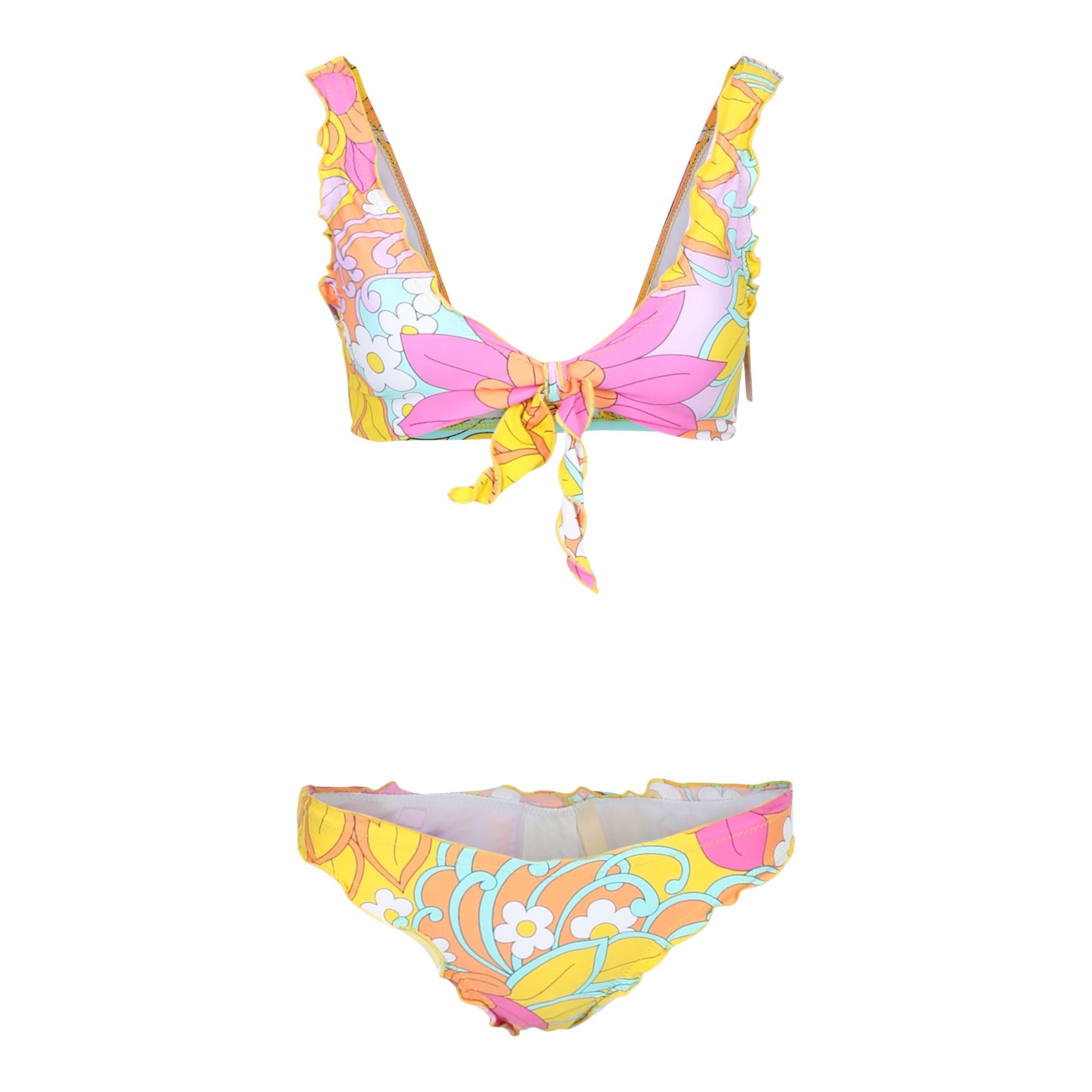 Woodstock Floral Triangle Top & Hipster Bikini - Denny's