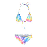 Tie Dye Triangle Top & Ruffle Hipster - Denny's