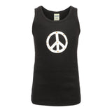 Leather Peace Sign Tank - Denny's