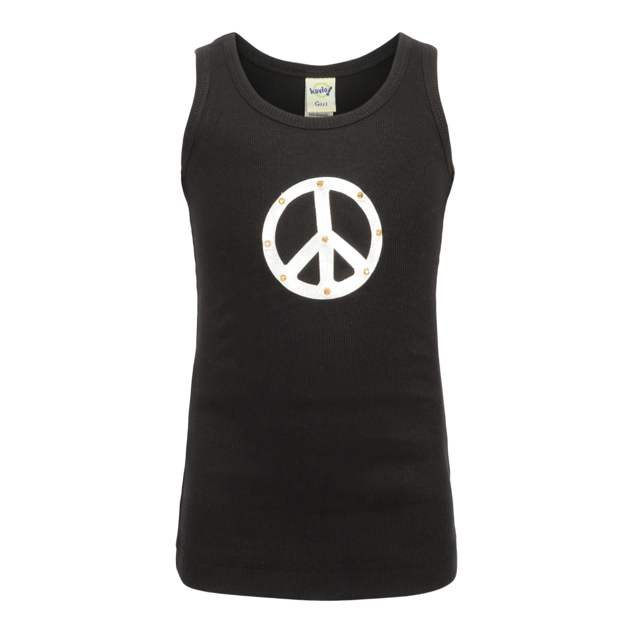 Leather Peace Sign Tank - Denny's