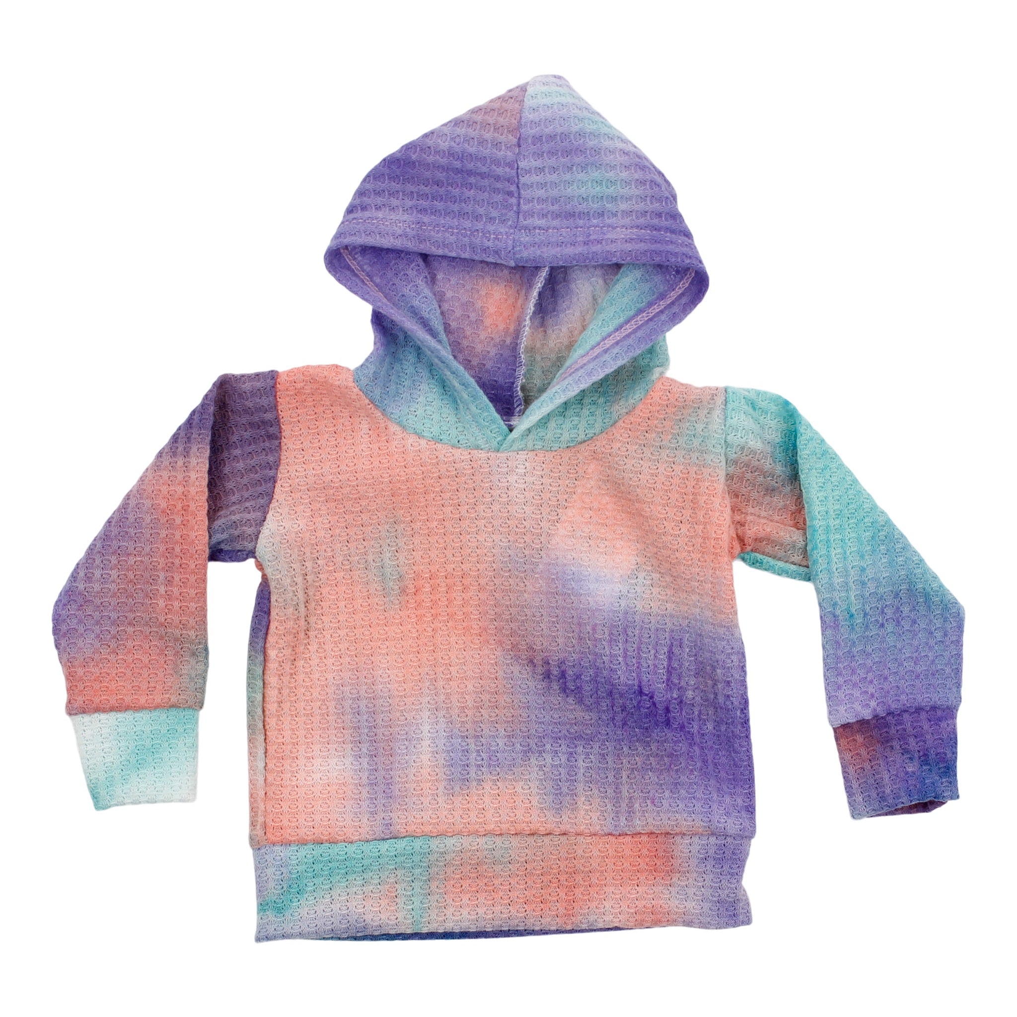 Pastel Tie Dye Waffle Hoodie - Denny's