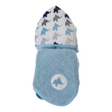 Blue Elephant Hooded Towel and Washcloth - Denny's