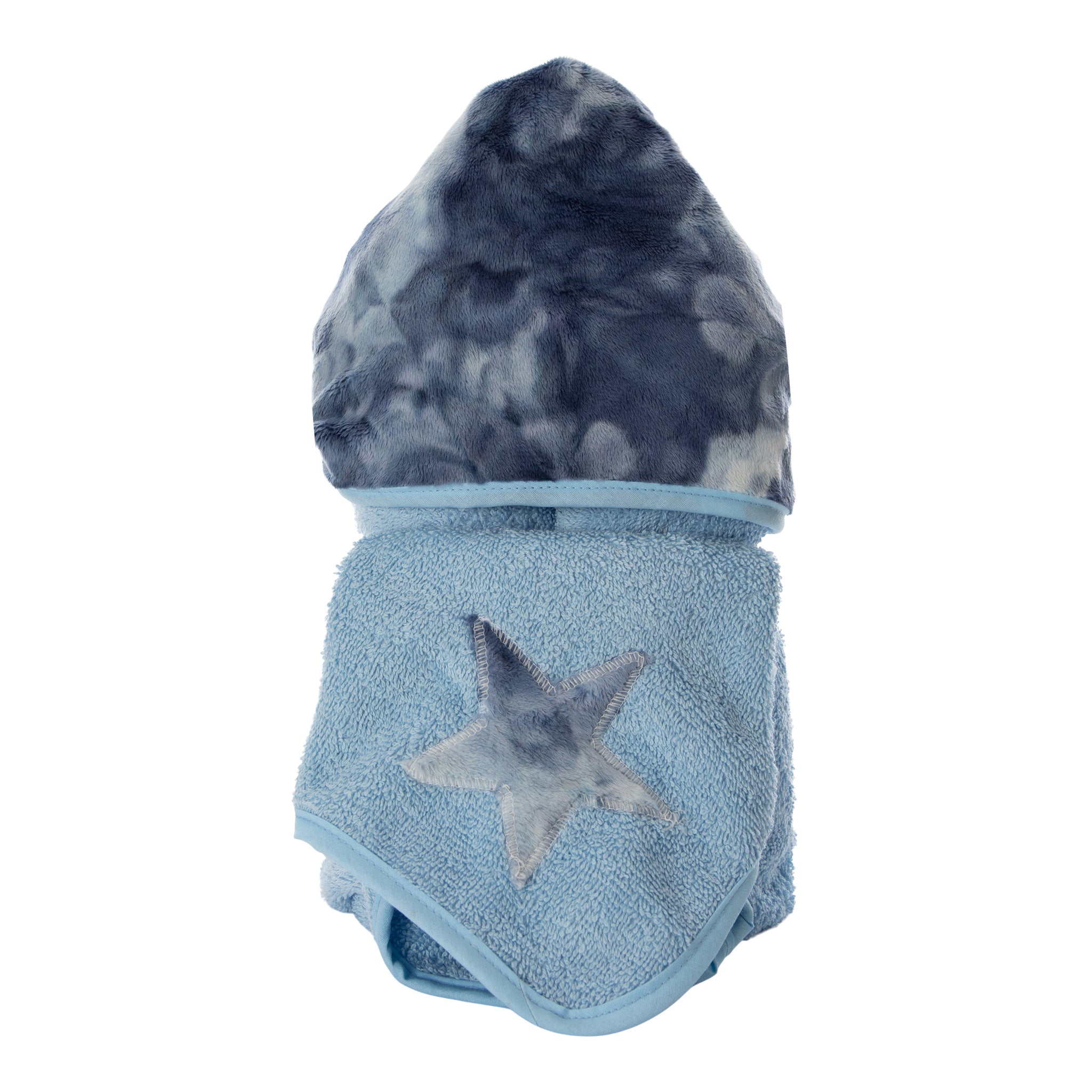 Tie-Dye Hooded Towel and Washcloth Set - Denny's