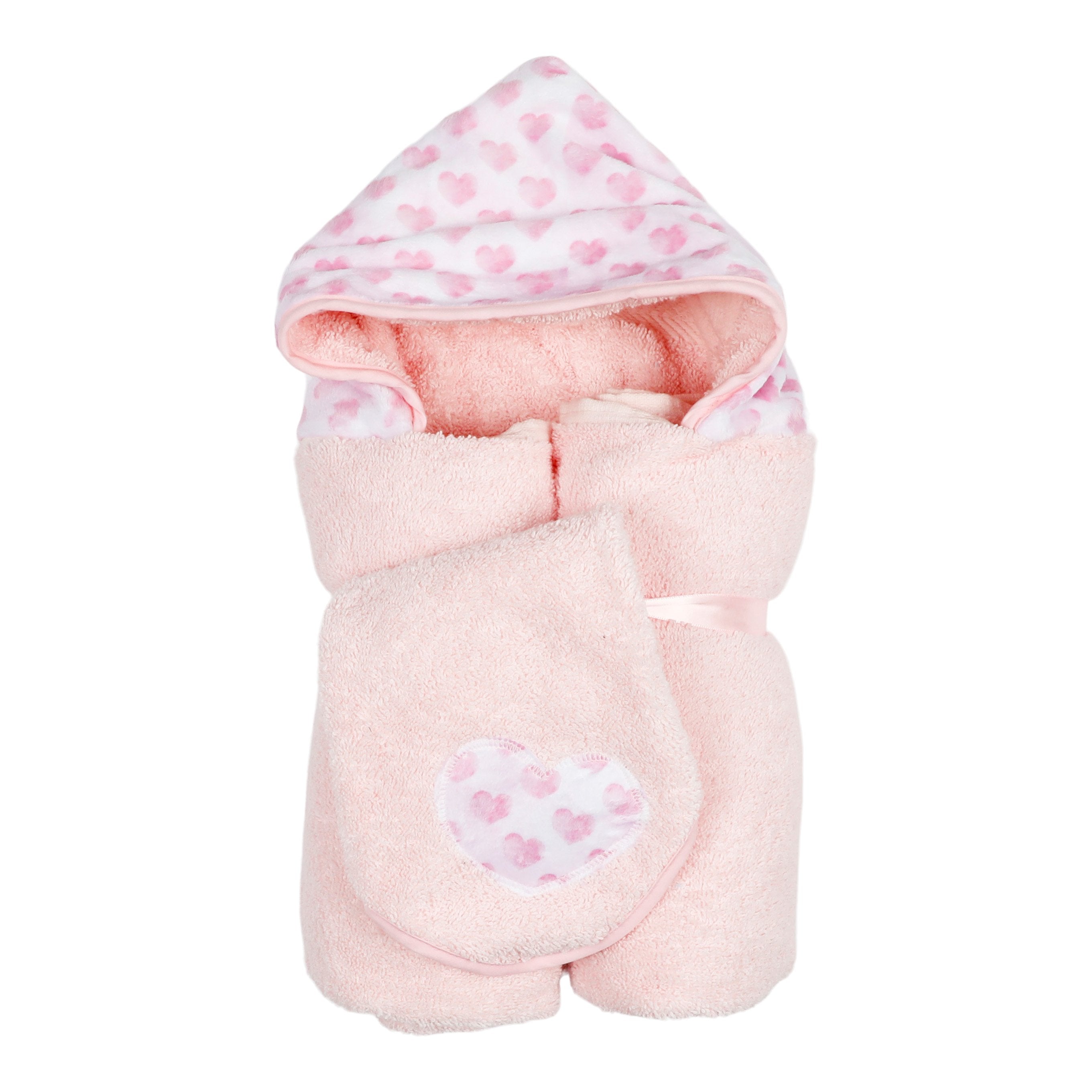 Pink Hearts Towel - Denny's