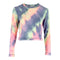 Long Sleeve Tie Dye Cropped Crew - Denny's