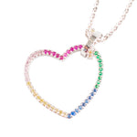 Dangling Heart Rainbow Necklace - Denny's