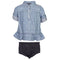 Jolie Heart Denim Dress - Denny's