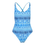 Printed 1 Piece Bathing Suit - Denny's