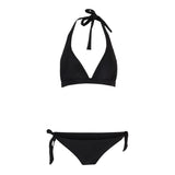 Solid Halter Top and Side Tie Bottom - Denny's