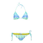 Tie Dye Triangle Top & String Bottom Bikini - Denny's