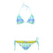 Tie Dye Triangle Top & String Bottom Bikini - Denny's