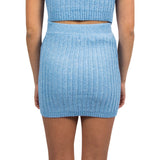 High Rise Ribbed Skirt - Denny's