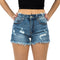 Mid Rise Cut Off Denim Short - Denny's