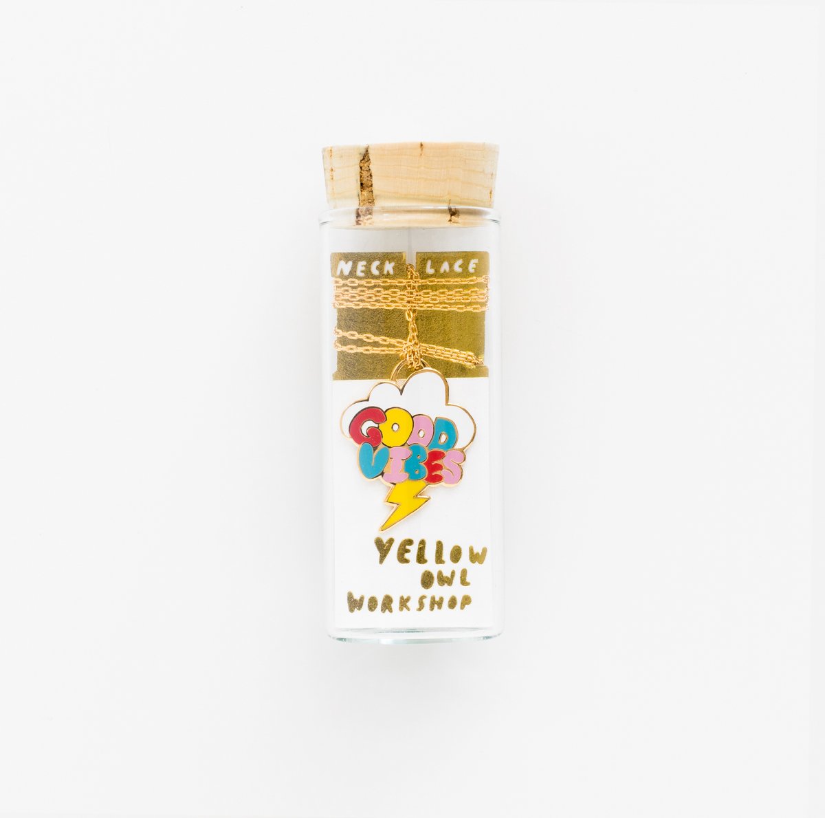 Good Vibes Necklace in Bottle - Denny's