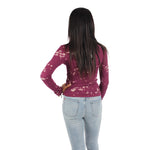 Long Sleeve Splatter Tie Dye Thermal Crew with Thumbhole - Denny's