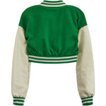 Crop Varsity Jacket - Denny's