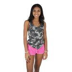 Camo Mini Star Ribbed Tank - Denny's