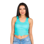 Solid Cropped RIbbed Tank - Denny's