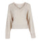 Long Sleeve Slouchy V-Neck Sweater - Denny's