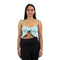 Tie Front Smock Crop Cami - Denny's