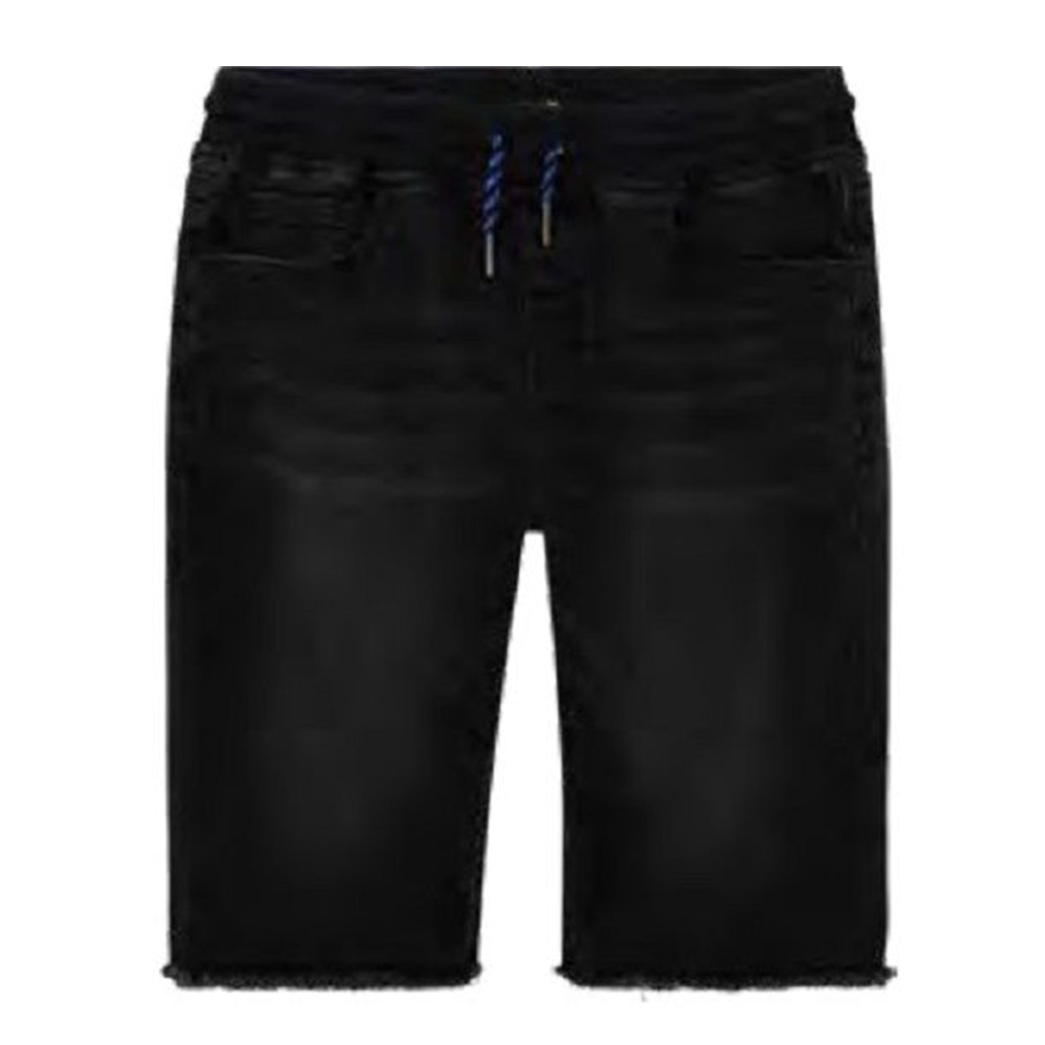 Indigo Knit Denim Jogger Short - Denny's