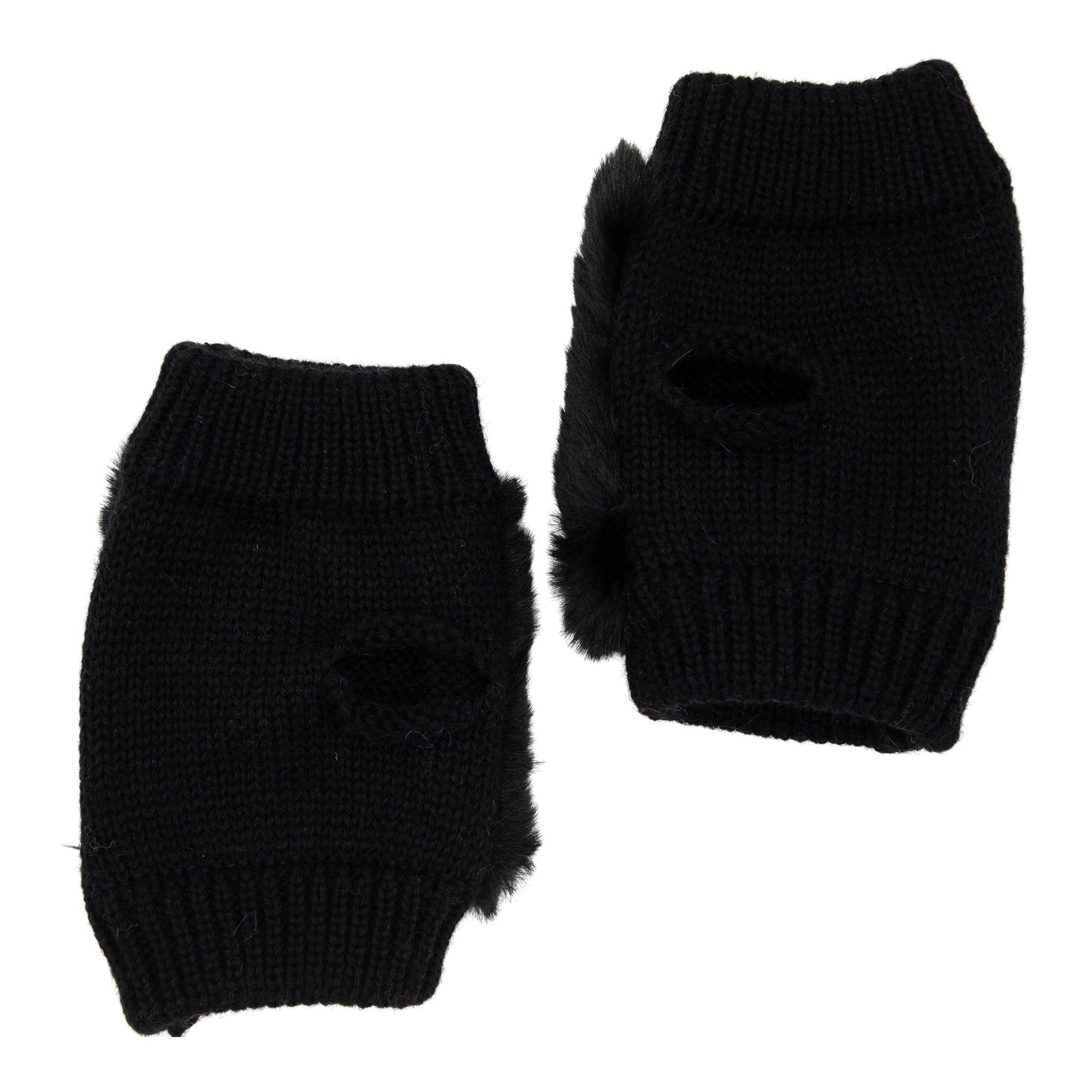 Heart Faux Fur Mitten Kids - Denny's