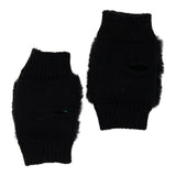 Embellished Star Faux Fur Mitten Kids - Denny's