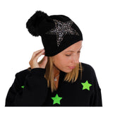 Star Beanie with Pom - Fits Junior Sizes - Denny's