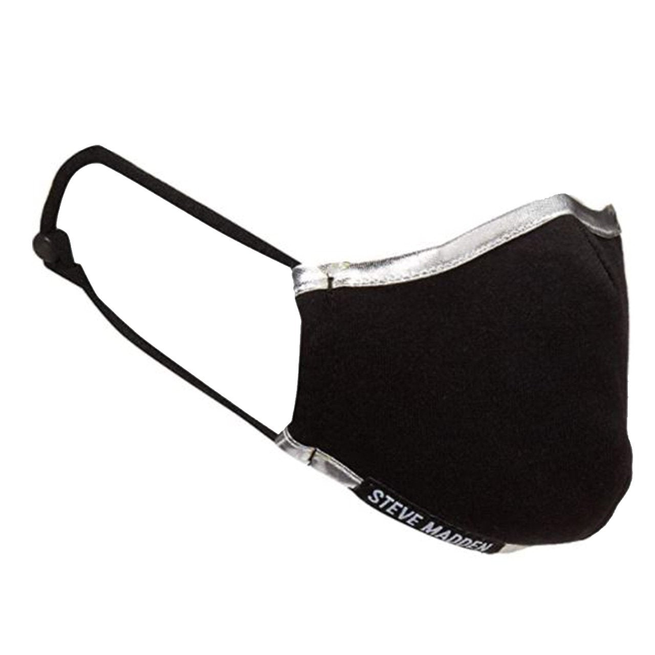 Black Silver Solid Kids Mask - Denny's