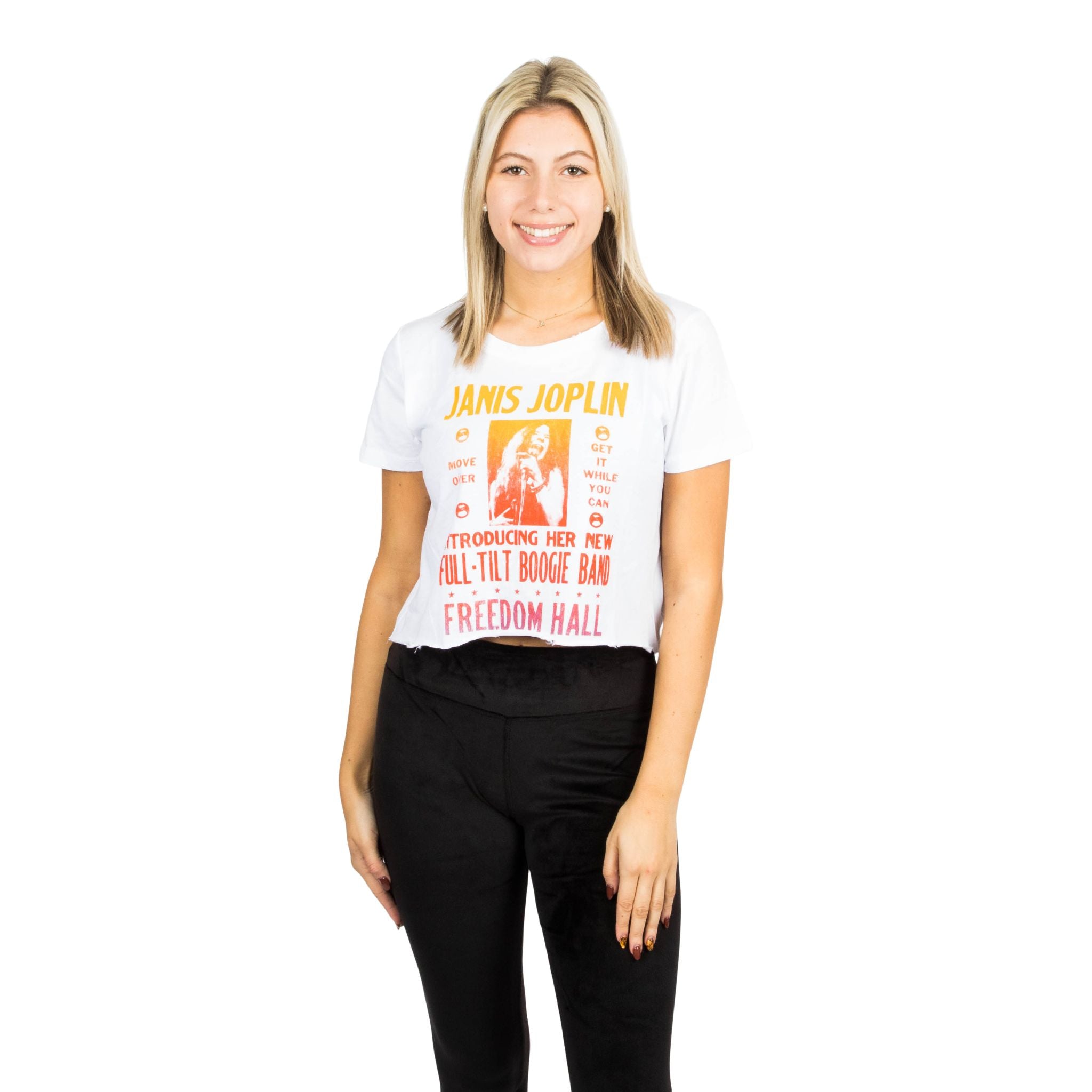 Janice Joplin Freedom Hall Crop Tee - Denny's