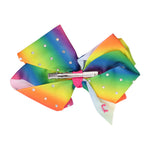 Rainbow Rhinestone Jojo Bow - Denny's