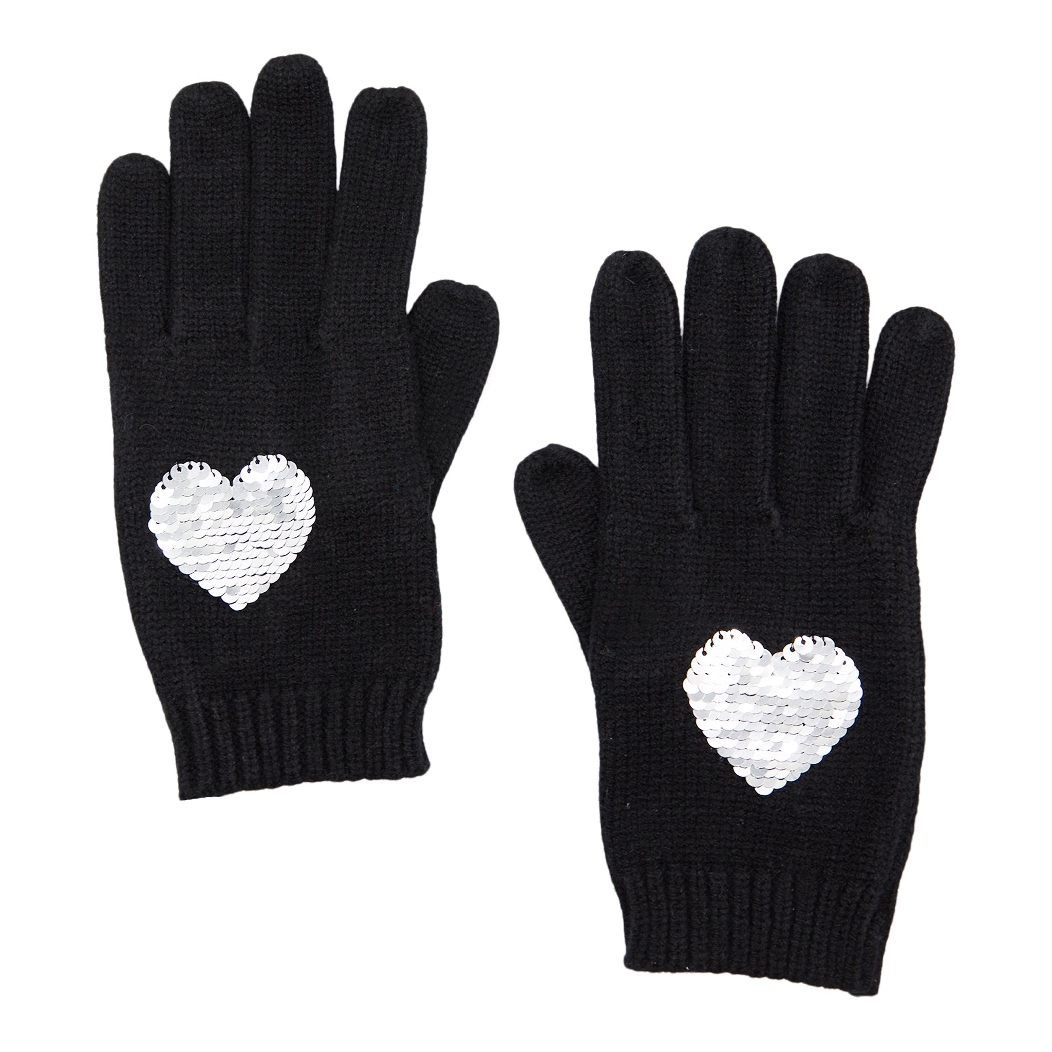Flip Sequin Heart Gloves - Denny's