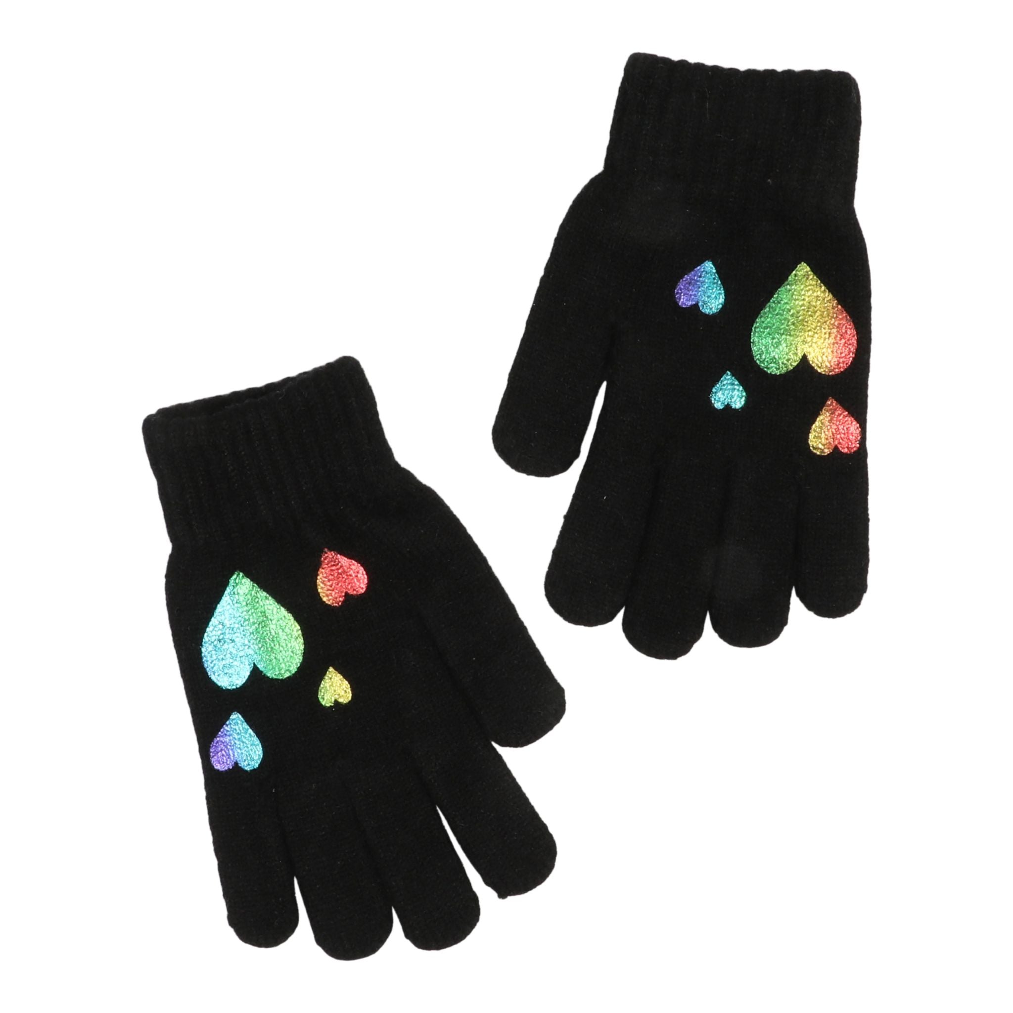 Foil Print Heart Glove - Denny's
