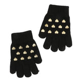 Foil Print Hearts Glove - Denny's