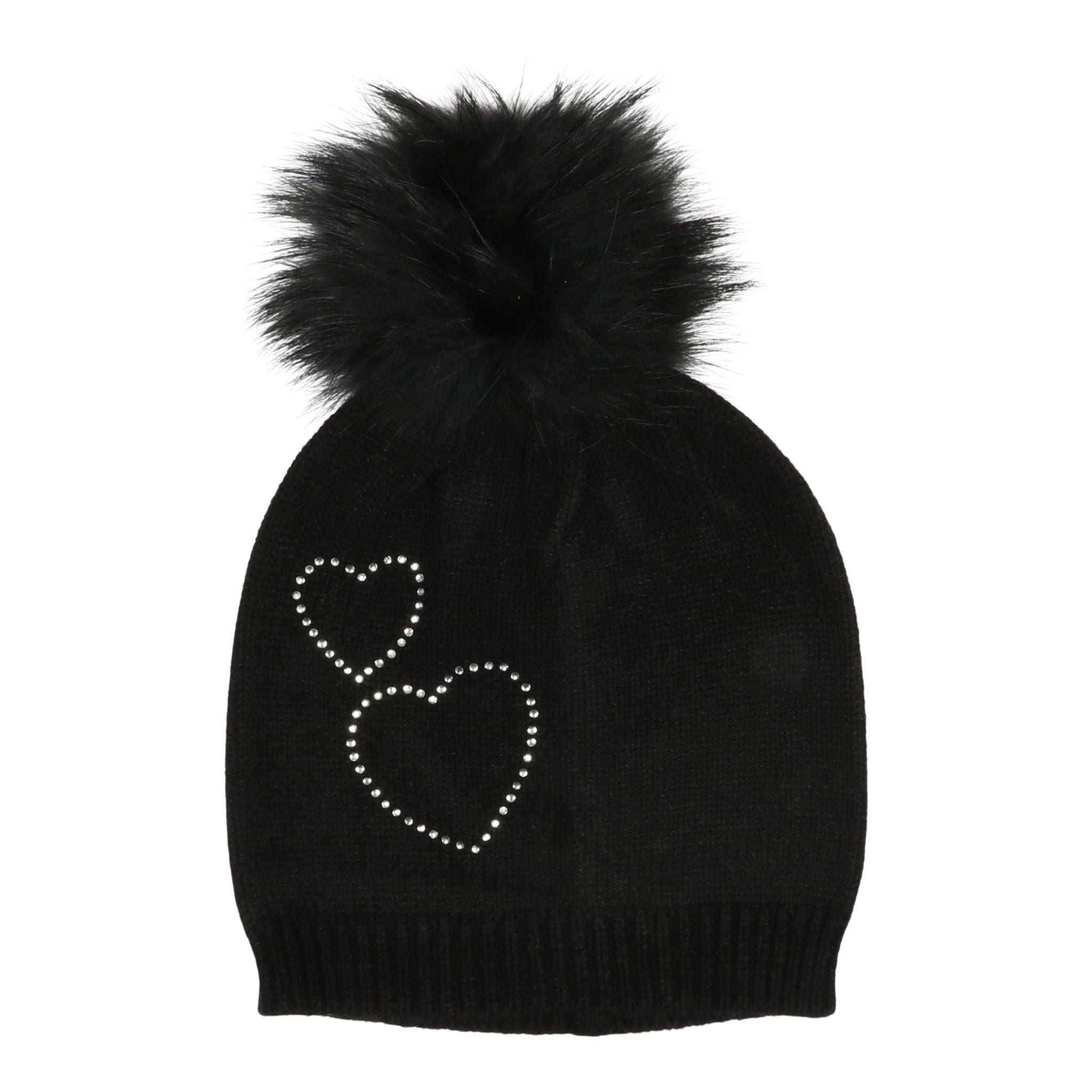 Racoon Pom Heart Stone Hat - Denny's