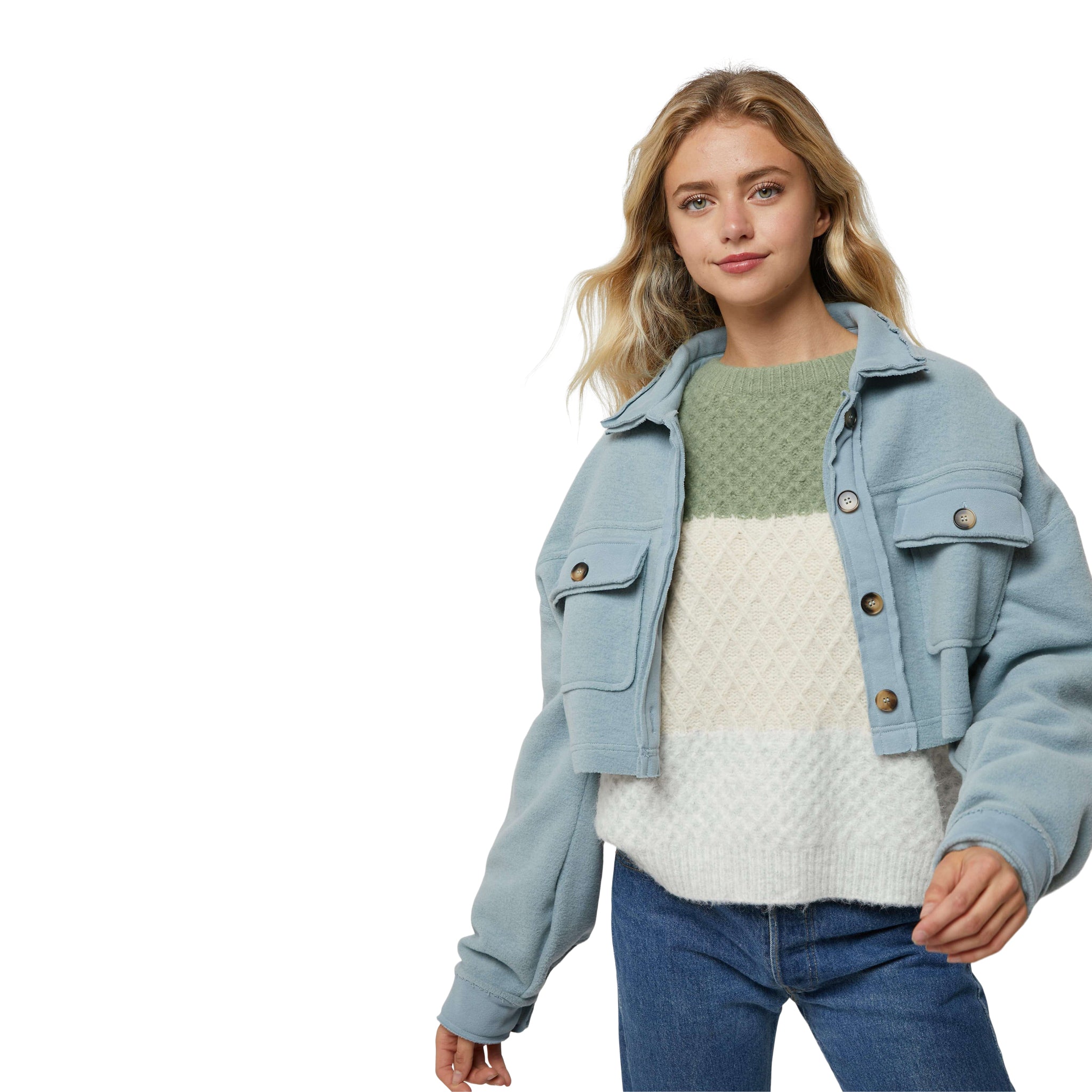 Crop Shacket - Denny's