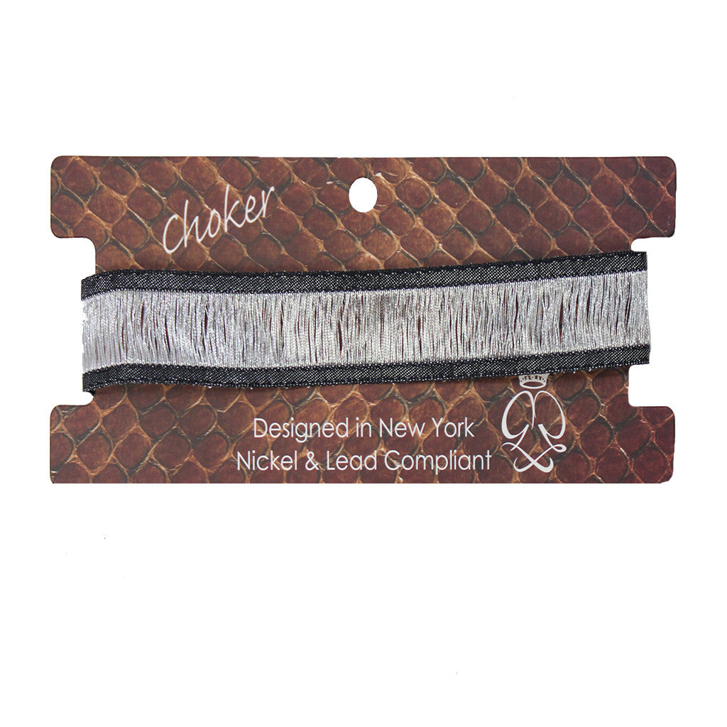 Silver Ribbon Choker - Denny's