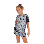Short Sleeve Raw Edge Tie Dye Tee - Denny's