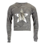 Camo Sweatshirt with Silver Star - Denny's