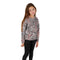 Long Sleeve Cropped Hacci Animal Print - Denny's