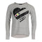 Long Sleeve Raw Edge Top with Good Vibes Heart - Denny's