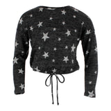 Long Sleeve Hacci Star Tie Waist Top - Denny's
