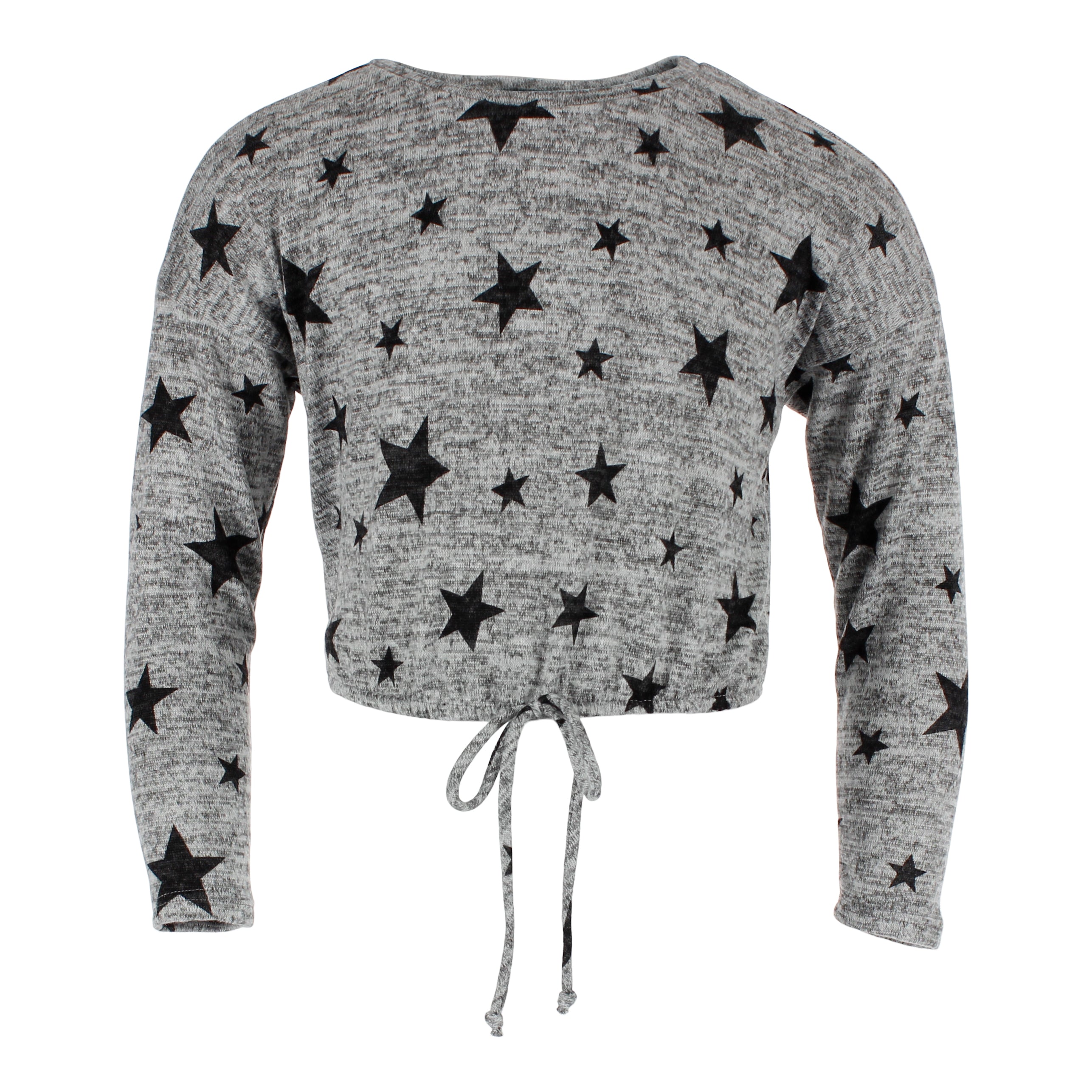 Long Sleeve Hacci Star Tie Waist Top - Denny's