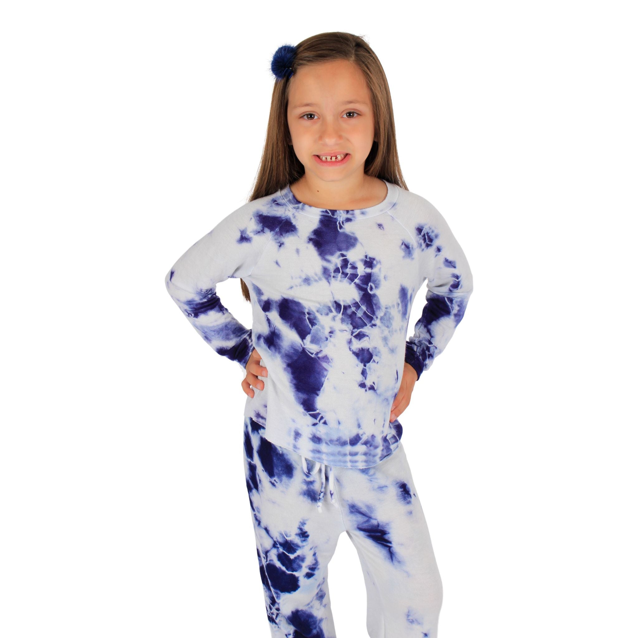 Long Sleeve Tie Dye Raglan Top - Denny's