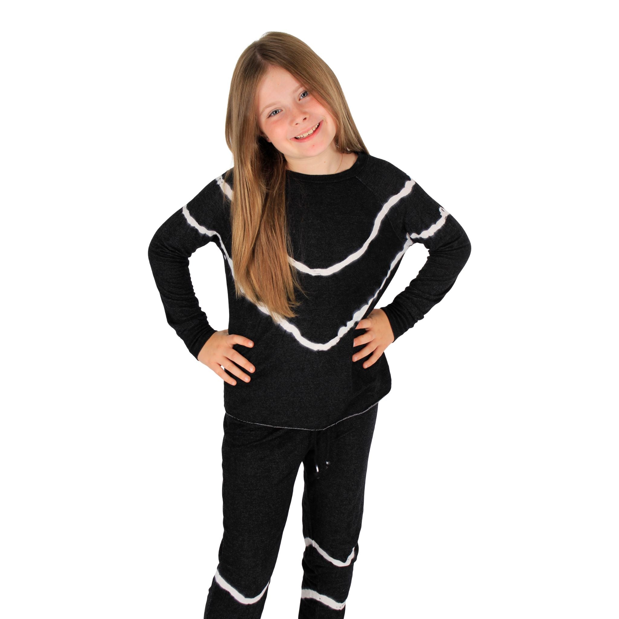 Long Sleeve Stripe Tie Dye Shirt - Denny's
