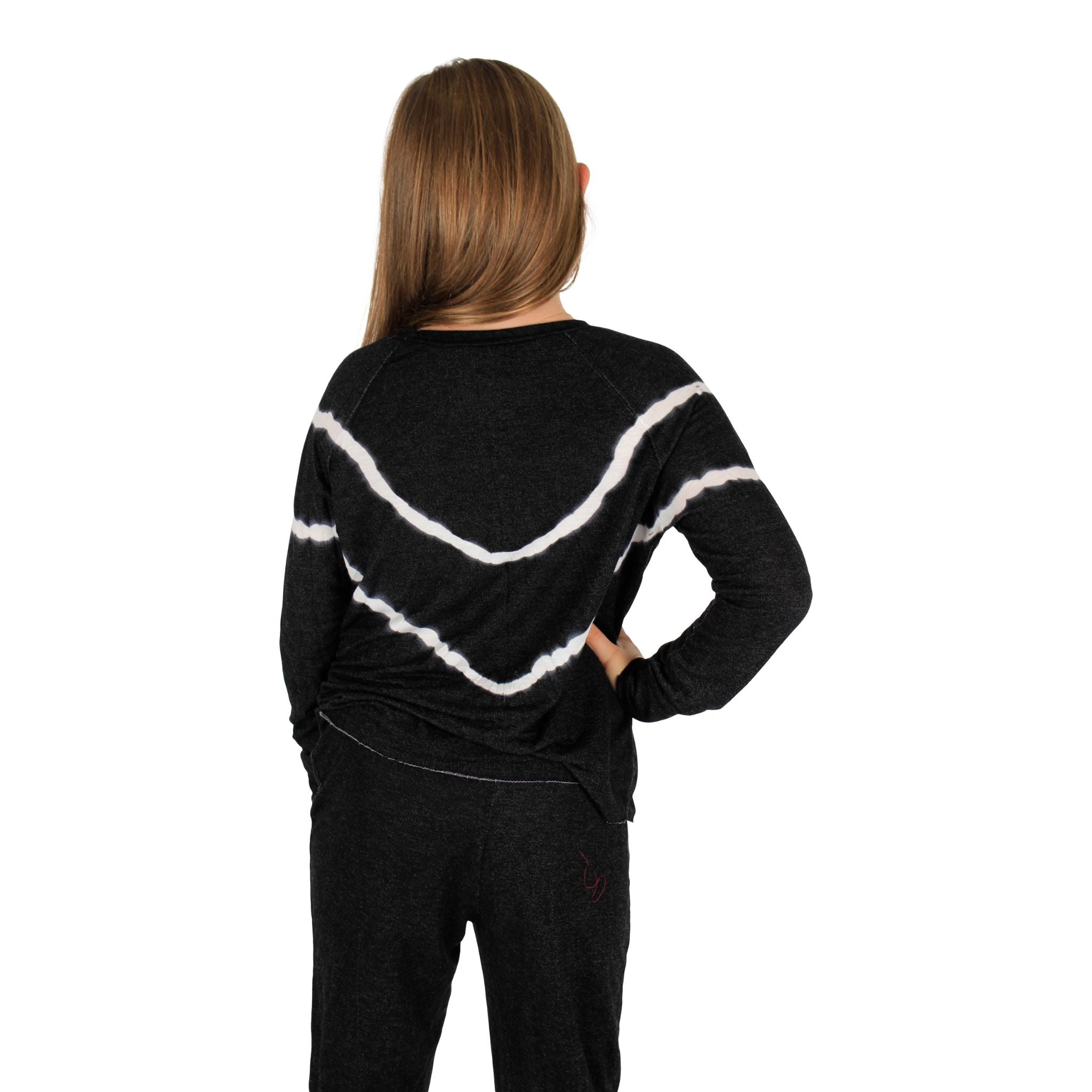 Long Sleeve Stripe Tie Dye Shirt - Denny's