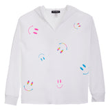Allover Smiley Faces Sweatshirt - Denny's