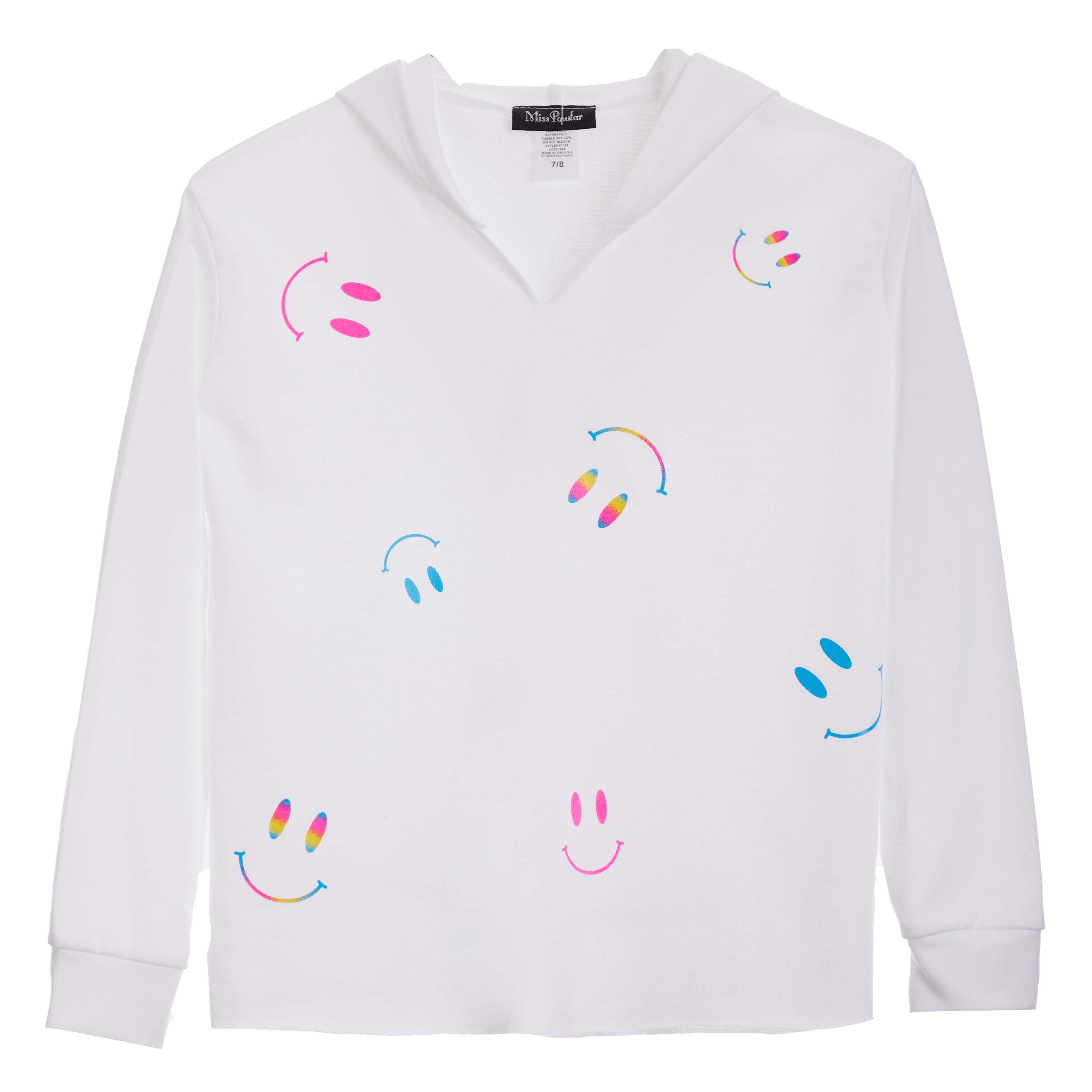 Allover Smiley Faces Sweatshirt - Denny's