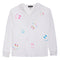 Allover Smiley Faces Sweatshirt - Denny's